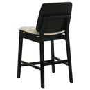  Coaster Furniture Redbridge 193959BLK Set of 2 Velvet Upholstered Counter Chair - Cream/Black IMAGE 5
