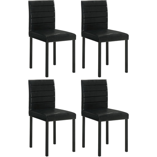  Coaster Furniture Garza 193982 Set of 4 Upholstered Dining Side Chair - Black IMAGE 1