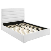  Coaster Furniture Felicity 203511KW 53-inch Upholstered California King Bed - White IMAGE 1
