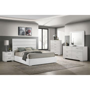  Coaster Furniture Felicity 203511Q 53-inch Upholstered Queen Platform Bed - White IMAGE 10