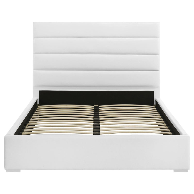  Coaster Furniture Felicity 203511Q 53-inch Upholstered Queen Platform Bed - White IMAGE 3