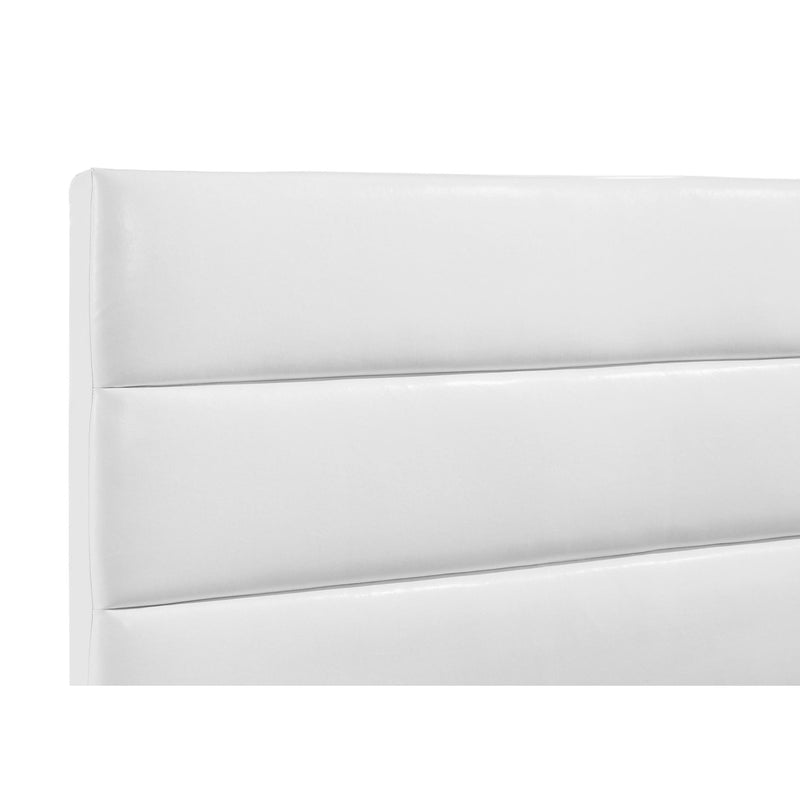  Coaster Furniture Felicity 203511T 53-inch Upholstered Twin Platform Bed - White IMAGE 2