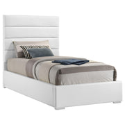  Coaster Furniture Felicity 203511T 53-inch Upholstered Twin Platform Bed - White IMAGE 9