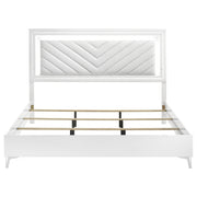  Coaster Furniture Cassia 215791KE Eastern King LED Panel Bed - White High Gloss IMAGE 8