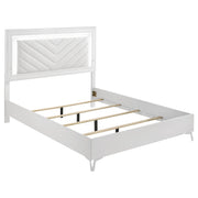  Coaster Furniture Cassia 215791Q Queen LED Panel Bed - White High Gloss IMAGE 1