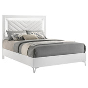  Coaster Furniture Cassia 215791Q Queen LED Panel Bed - White High Gloss IMAGE 8