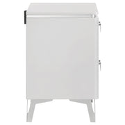  Coaster Furniture Cassia 215792 2-drawer Nightstand Bedside Table - White High Gloss IMAGE 5