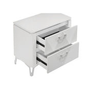  Coaster Furniture Cassia 215792 2-drawer Nightstand Bedside Table - White High Gloss IMAGE 7