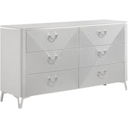  Coaster Furniture Cassia 215793 6-drawer Bedroom Dresser Cabinet - White High Gloss IMAGE 1