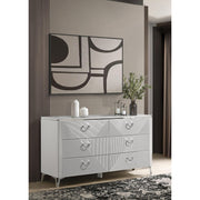  Coaster Furniture Cassia 215793 6-drawer Bedroom Dresser Cabinet - White High Gloss IMAGE 2