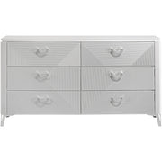  Coaster Furniture Cassia 215793 6-drawer Bedroom Dresser Cabinet - White High Gloss IMAGE 3