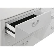  Coaster Furniture Cassia 215793M 6-drawer Dresser Cabinet with Mirror - White High Gloss IMAGE 7