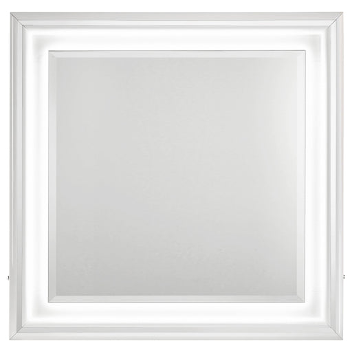  Coaster Furniture Cassia 215794 Dresser Mirror - White High Gloss IMAGE 1
