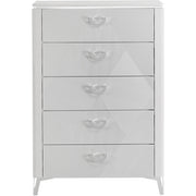  Coaster Furniture Cassia 215795 5-drawer Bedroom Chest - White High Gloss IMAGE 3