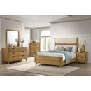  Coaster Furniture Bennett 222901KE 78-inch Eastern King Upholstered Panel Bed - Cream/Light Oak IMAGE 12