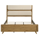  Coaster Furniture Bennett 222901KE 78-inch Eastern King Upholstered Panel Bed - Cream/Light Oak IMAGE 7