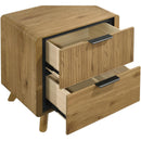  Coaster Furniture Bennett 222902 2-drawer Bedroom Nightstand Bedside Table - Light Oak IMAGE 10