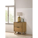  Coaster Furniture Bennett 222902 2-drawer Bedroom Nightstand Bedside Table - Light Oak IMAGE 2