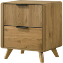  Coaster Furniture Bennett 222902 2-drawer Bedroom Nightstand Bedside Table - Light Oak IMAGE 4