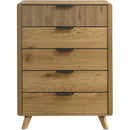  Coaster Furniture Bennett 222905 5-drawer Bedroom Chest - Light Oak IMAGE 3