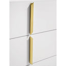  Coaster Furniture Ines 223093M 6-drawer Bedroom Dresser with Mirror - White High Gloss IMAGE 12