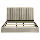  Coaster Furniture Arielle 223111KE Eastern King Bookcase Panel Storage Bed - Light Oak IMAGE 2
