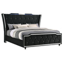  Coaster Furniture Lorient 223161KW California King LED Upholstered Bed - Black IMAGE 11