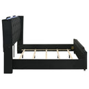 Coaster Furniture Lorient 223161KW California King LED Upholstered Bed - Black IMAGE 6