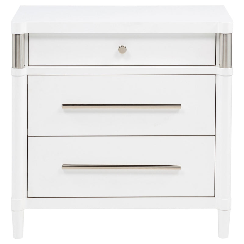  Coaster Furniture Gracemont 225072 3-drawer Bedroom Nightstand Bedside Table - White IMAGE 7