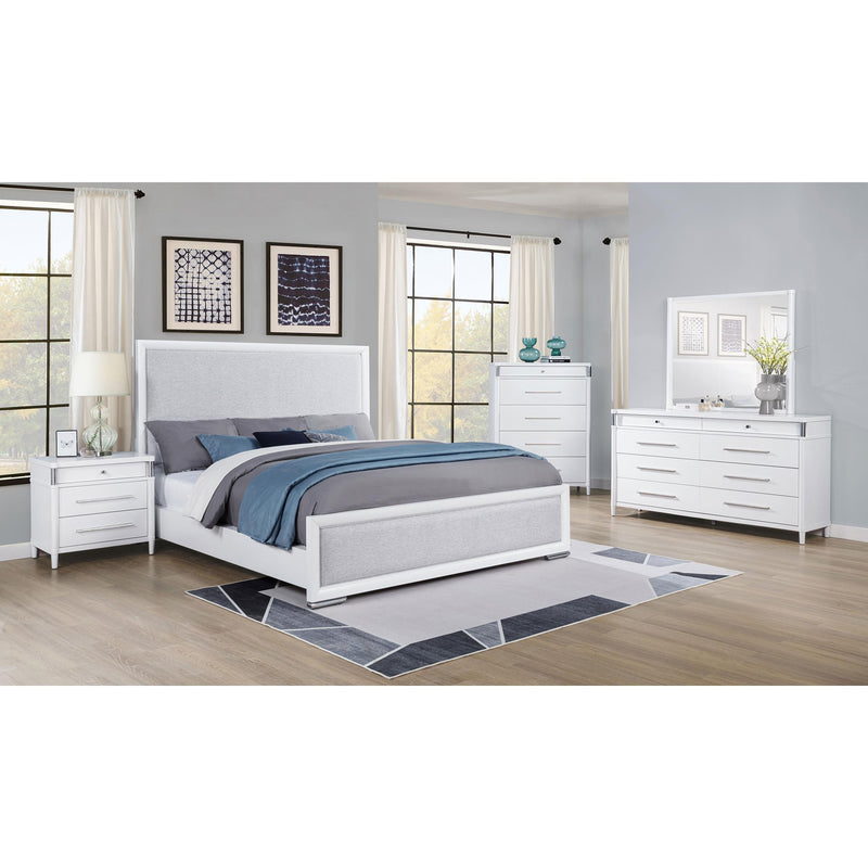  Coaster Furniture Gracemont 225073M 8-drawer Bedroom Dresser with Mirror - White IMAGE 12