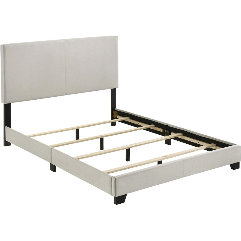  Coaster Furniture Dorian 300852F Fabric Upholstered Full Panel Bed - Cream IMAGE 3