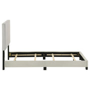  Coaster Furniture Dorian 300852T Fabric Upholstered Twin Panel Bed - Cream IMAGE 4