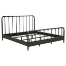  Coaster Furniture Rocco 310035KE All Wood Water Pipe Open Frame Eastern King Bed - Dark Bronze IMAGE 4