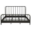  Coaster Furniture Rocco 310035KE All Wood Water Pipe Open Frame Eastern King Bed - Dark Bronze IMAGE 5