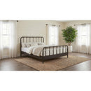  Coaster Furniture Rocco 310035Q All Wood Water Pipe Open Frame Queen Bed - Dark Bronze IMAGE 2
