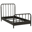 Coaster Furniture Rocco 310035T All Wood Water Pipe Open Frame Twin Bed - Dark Bronze IMAGE 1