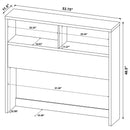  Coaster Furniture Westpark 315901F 49-inch Full Bookcase Headboard - Mango IMAGE 4