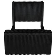  Coaster Furniture Centergrove 315945Q Upholstered Queen Wingback TV Bed - Black IMAGE 5