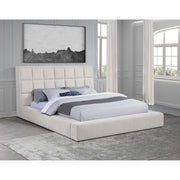  Coaster Furniture Dreux 315948CRMKW Upholstered California King Panel Platform Bed - Cream IMAGE 5