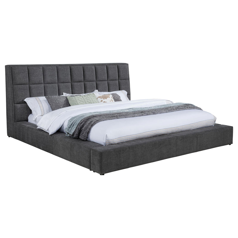  Coaster Furniture Dreux 315948GRYKW Upholstered California King Panel Platform Bed - Grey IMAGE 11