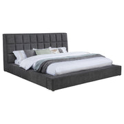  Coaster Furniture Dreux 315948GRYQ Upholstered Queen Panel Platform Bed - Grey IMAGE 10