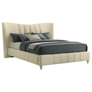  Coaster Furniture Evelyn 315956Q Upholstered Queen Panel Platform Bed - Ivory IMAGE 4