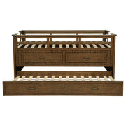  Coaster Furniture Carlsbad 400716T Wood Twin Captains Bed With Trundle - Medium Brown IMAGE 6
