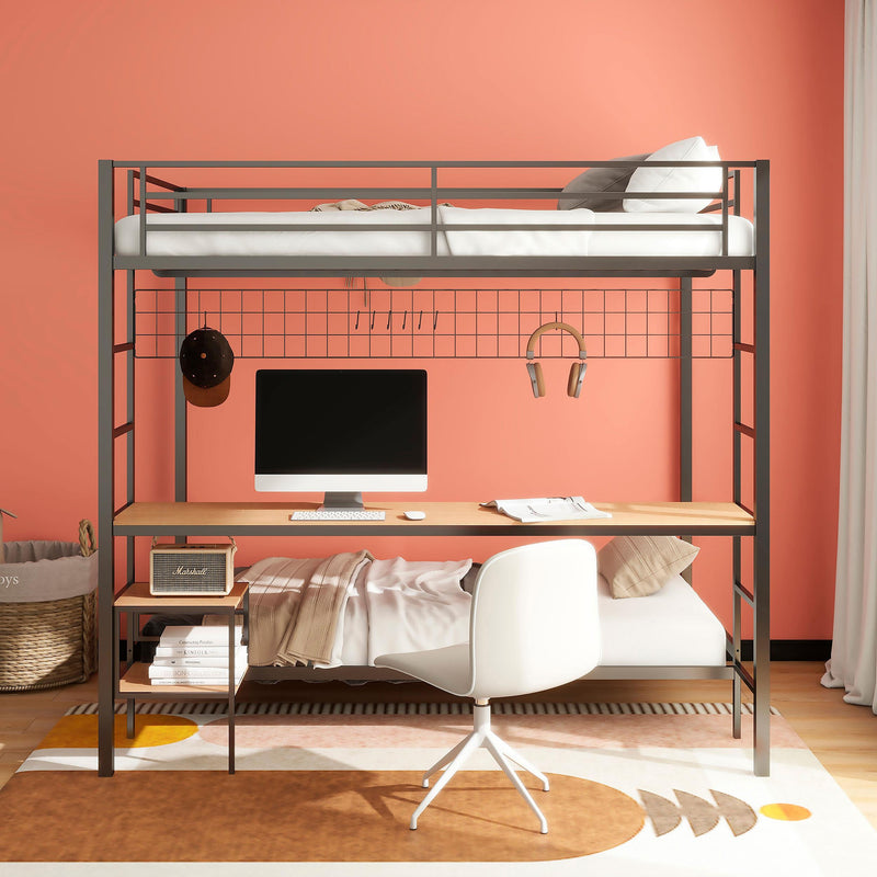  Coaster Furniture Bettoni 460209BLK Metal Full Over Twin Workstation Bunk Bed - Matte Black IMAGE 9