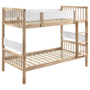  Coaster Furniture Dakota 461171 Wood Twin Over Twin Bunk Bed - Natural IMAGE 1