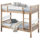  Coaster Furniture Dakota 461171 Wood Twin Over Twin Bunk Bed - Natural IMAGE 6