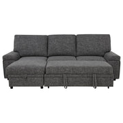  Coaster Furniture Demko 500355 Sleeper Sectional Sofa with Speaker and Storage Chaise - Granite IMAGE 20