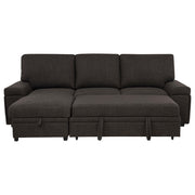  Coaster Furniture Demko 500356 Sleeper Sectional Sofa with Speaker and Storage Chaise - Brown IMAGE 13