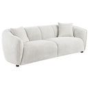 Coaster Furniture Aleisha 503064 Fabric Upholstered Sofa - Sand IMAGE 2