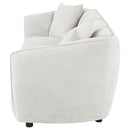  Coaster Furniture Aleisha 503064 Fabric Upholstered Sofa - Sand IMAGE 3